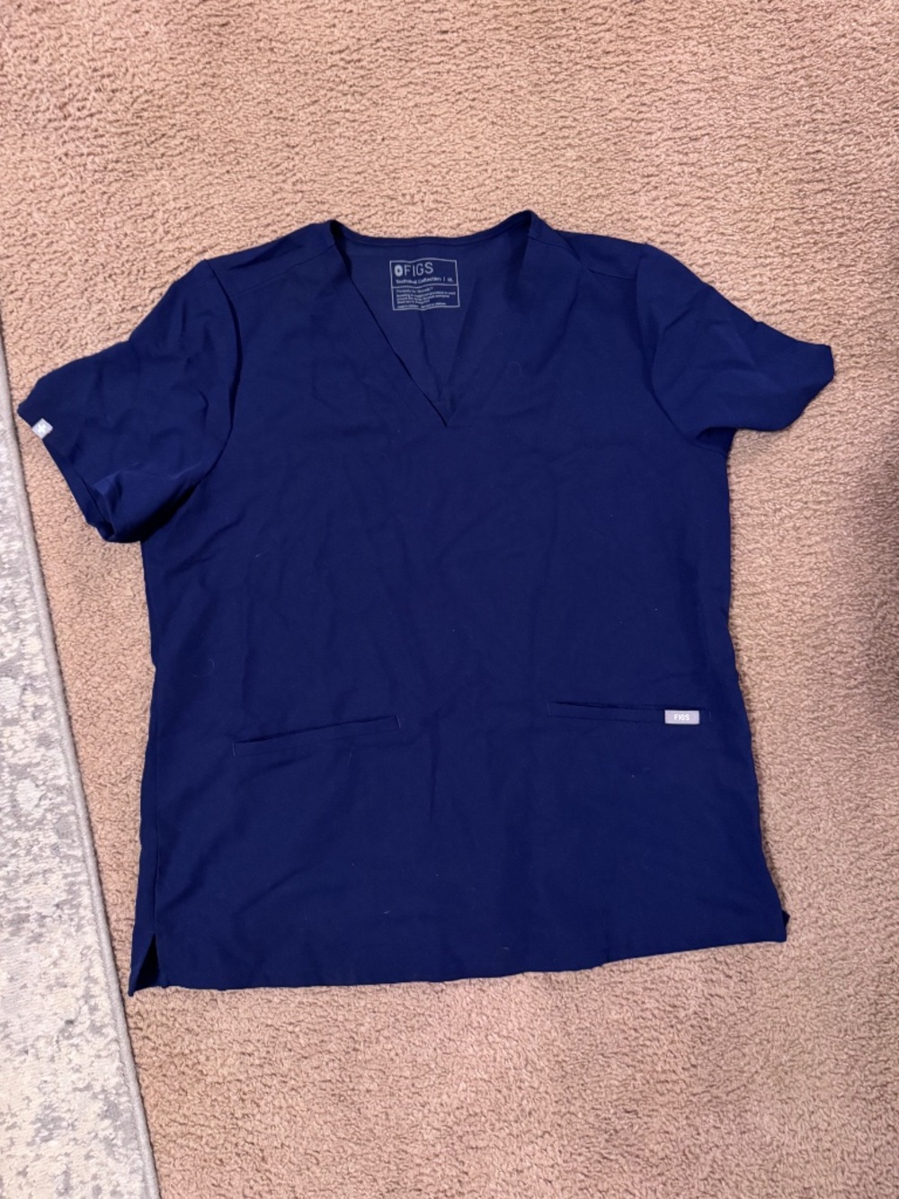 FIGS Womens Navy Casma Scrub Top Women’s XL